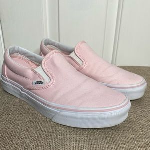 Vans Slip On Pink Light Pastel Pink W 7   men 5.5